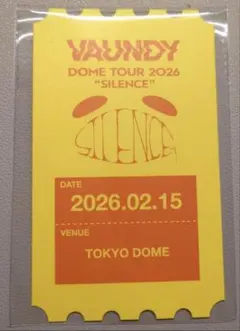 VAUNDY ドームツアー 2026 チケットカード - メルカリ