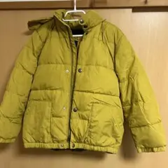 マスタード 中綿コート フード付き