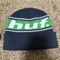 huf. ニット帽 ネイビー グリーン