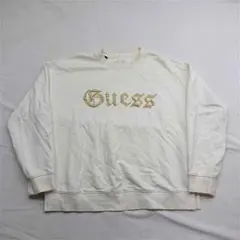 GUESS Y11K5410 パールロゴスウェット アイボリー系
