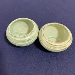 陶器 青磁 小鉢 ぐい呑み 2個セット 和食器 キッチン用品 ペア