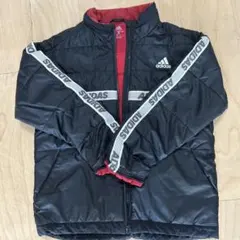 adidas 軽量ジャケット 150cm 黒赤