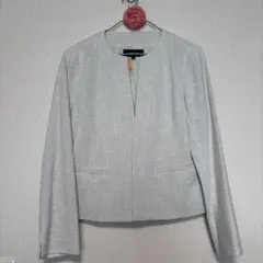 【美品✨】アンタイトル　ママスーツ　淡い水色　ツイード　M （上3下2）
