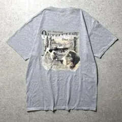 アメリカ古着 アニマル ハウンド 犬 カントリー 企業系 狩猟ツアー グレー