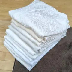 大*5様 4385 白地長襦袢まとめ売り10着！リメイク•お稽古用など☆