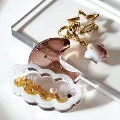 No.145 北斗七星と月　シェイカーキーホルダー