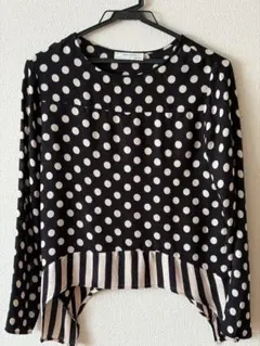 ZARA W&B COLLECTION 長袖トップス ドット柄