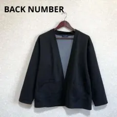 BACK NUMBER カットソーカーディガン 羽織り ブラック L