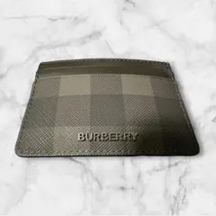 BURBERRY カードケース グレー チェック柄 メンズ レディース