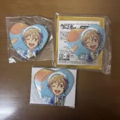 あんスタ スタステ ハート缶バッジ 友也 3個セット