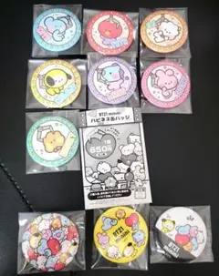 ①　BT21  minini　ハピネス缶バッジくじ　缶バッジ　コンプリート