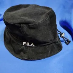 フィラハット黒　57.5cm 綿100％