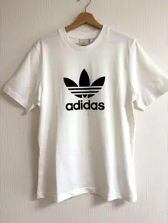 【新品同様】アディダス オリジナルス トレフォイル Tシャツ 白 Lサイズ