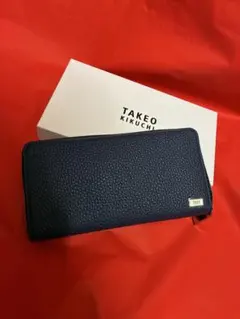TAKEO KIKUCHI ネイビー 長財布