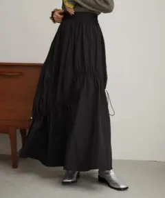 AUNT MARIE'S アシメドロストギャザースカート