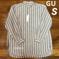 No.4997 GU ジーユー ブロード オーバーサイズ バンドカラー シャツ