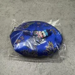 アジアン雑貨　青　財布ポーチ