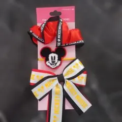 新品未使用ミッキーマウス ヘアアクセサリー 3個セット
