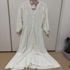 【MISCH MASCH ミッシュマッシュ】ニット ロングワンピース 七分袖