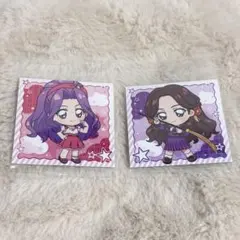アイカツ　ウエハース　神崎美月　藤原みやび　シール　ステッカー