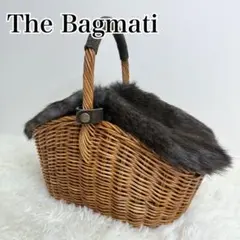 美品 The bagmati バグマティ ファー付き かごバッグ ラタンのサムネイル