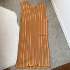 KBF ノースリーブニットワンピース F