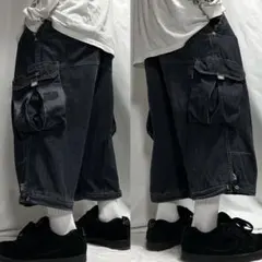 00s PJ’s Surf クロップド デニム カーゴパンツ ショーツ ラメのサムネイル