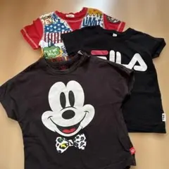 ベビードール　ミッキーマウスTシャツとFILA Tシャツセット　3枚