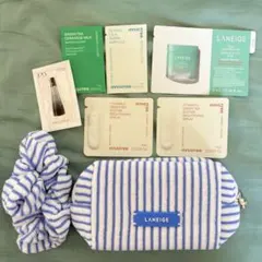 ラネージュ ポーチ シュシュ サンプルセット　新品　シカスリーピングマスク等