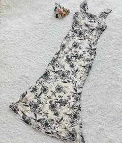 SHEIN MOD 花柄マーメイドワンピース XS（777）