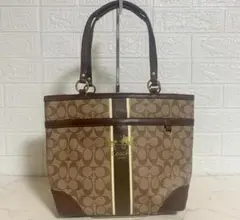 no38545 COACH コーチ 12358 シグネチャー トート バッグ