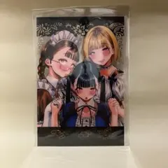 昼寝　原画展　直筆サイン入り　ペン先付き　イラストカード　クリアカード　ナマ漫 昼寝 ナマ漫 昼寝先生 クリアカード 初原画展 乙葉 歌原 三崎ハナ 昼寝