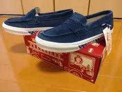 VANS×ロンハーマンローファースニーカースエード27cmスリッポンサイドテープ