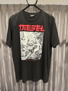 【DIESEL】Tシャツ　グラフィックプリント　ブラック