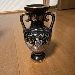 ギリシャ製 陶器 花瓶 壺 置き物 ハンドメイド （24k）アンティーク