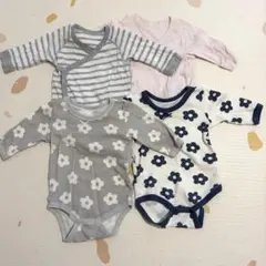【4枚まとめ売り】 UNIQLO・西松屋 ベビー肌着 60〜70