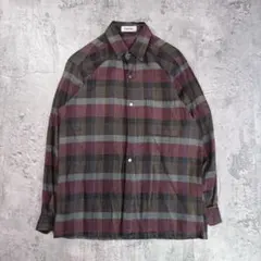 00’s vintage 長袖シャツ チェック柄 大人カジュアル 古着
