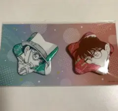 名探偵コナン公式アプリ 缶バッジ ペアシリーズ 怪盗キッド　江戸川コナン