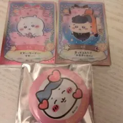 ちいかわ 缶バッジ ハチワレ もっとたのしいなかま編 ウエハースカード