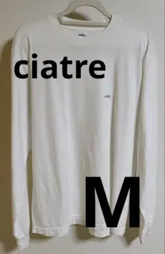 【訳あり】ciatre スモールロゴ ロンT M(ホワイト)
