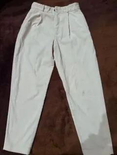 ホワイトカジュアルパンツ ゴムウエスト