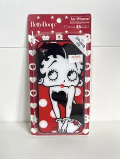 【新品】ベティブープ iPhoneXRガラスケース Betty Boopラウンドのサムネイル