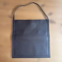 ダークブラウン レザートートバッグ　ワンハンドル