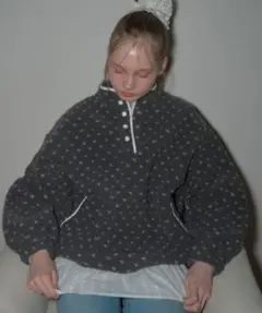 Birthday room ドットフリースジャケット