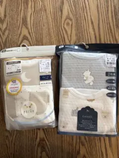 新品未使用⭐︎Cottoli、pockeベビー長袖シャツ 2枚セット×2