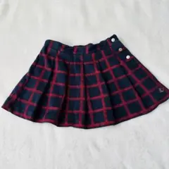 プチバトー　チェックスカート　5ans