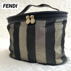 良品 FENDI 2437 アクセサリポーチ ペカン バニティ ハンドバッグ 良品 FENDI 2437 アクセサリポーチ ペカン バニティ