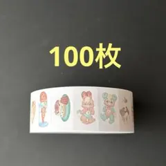 おすそ分け　ラベラーシール　ayyjewel minty animal 100枚