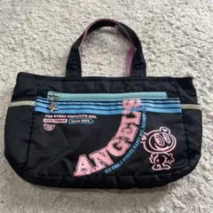 ANGEL BLUE トートバッグ ブラック 平成レトロ