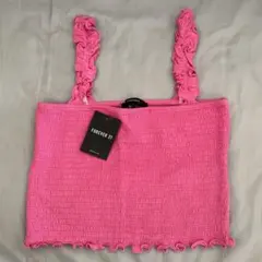 Forever21 新品 タンクトップ キャミソール S ピンク